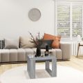 vidaXL Príručný stolík sivý dub sonoma 50x50x35 cm spracované drevo