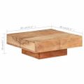 vidaXL Konferenčný stolík 80x80x28 cm masívne akáciové drevo
