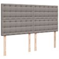 vidaXL Boxspring posteľ s matracom sivohnedý 200x200 cm látka