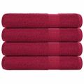 vidaXL Saunové osušky FROGN 4 ks bordové 80x200 cm 360 g/m²