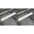 vidaXL Rovný sprchový odtok 2 ks s bublinkami 730x140 mm nehrdzavejúca oceľ