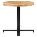 vidaXL Bistro stolík okrúhly Ø80x75 cm surové mangovníkové drevo