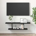 vidaXL Zostava TV skriniek 103 x 30 x 26,5 cm Čierna Kompozitné drevo