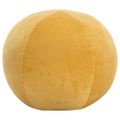 vidaXL Taburetka bavlnená zamatová 50x35 cm žltá