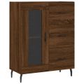 vidaXL Vysoká skrinka hnedý dub 69,5x34x180 cm spracované drevo