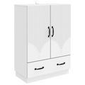 vidaXL Servírovacia skriňa Biela 66 x 34,5 x 92 cm Kompozitné drevo