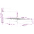 vidaXL Posteľný rám bez matraca 90x200 cm dub sonoma kompozitné drevo