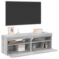 vidaXL TV skrinky 2 ks s LED, sivý dub sonoma 60x35x40 cm