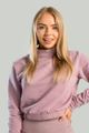 Dámska mikina Essential High-Neck Mauve - STRIX, veľkosť L, veľkosť oblečenia L