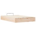 vidaXL Posteľový rám s úložným priestorom Prírodná 150 x 200 cm