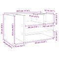 vidaXL Organizér na stôl dub sonoma 44,5x24x25 cm kompozitné drevo