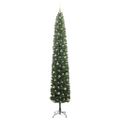 vidaXL Umelý vianočný stromček Zelená 270 cm PVC, oceľ a plast