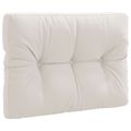 vidaXL Vankúš na paletu VIANEN 100% polyester Biela 70 x 50 x 12 cm