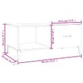 vidaXL Konferenčný stolík biely 90x50x40 cm kompozitné drevo