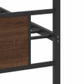 vidaXL Posteľný rám bez matraca hnedý dub 90x190 cm kompozitné drevo
