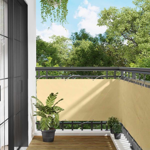 vidaXL Balkónová obrazovka 75 x 200 cm PU potiahnutý oxford alu
