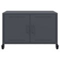vidaXL TV skrinka antracitová 68x39x43,5 cm oceľ valcovaná za studena