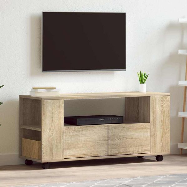 vidaXL TV skrinka dub sonoma 102x34,5x43 cm kompozitné drevo