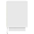 vidaXL Nočné skrinky s LED osvetlením 2 ks Biela 38x34x50 cm