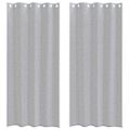 vidaXL Voile záclona 2 ks Tmavo šedá 225 x 140 cm Polyester