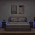 vidaXL Nočné stolíky s LED svetlami 2 ks dymový dub 35x39x55 cm