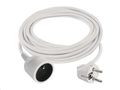 Prodlužovací kabel EMOS P0117R spojka 7m, biely / PVC / 1,5 mm2