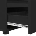 vidaXL TV skrinka 100 x 48 x 43 cm Čierna Kompozitné drevo
