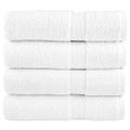 vidaXL Prémiové utierky na ruky SOLUND 4 ks biele 50x100 cm 600 g/m²