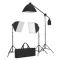 vidaXL Fotografické vybavenie, softboxy, pozadie a odrazová doska