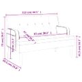 vidaXL Lavica s operadlom čierna 112x65,5x75 cm umelá koža