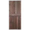 vidaXL Dvere 80x210 cm, borovicový masív, tmavohnedé
