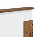 vidaXL Rám postele Staré drevo 135 x 190 cm Kompozitné drevo