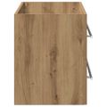 vidaXL Kúpeľňová skrinka pod umývadlo, dubový drevený remeselník, 80x38,5x48 cm, imitácia dreva