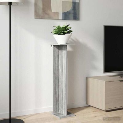 vidaXL Stojan na rastliny Sivá Sonoma 25 x 25,5 x 100,5 cm