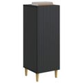 vidaXL Servírovacia skriňa Čierna 33 x 34,5 x 90 cm Kompozitné drevo