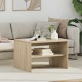 vidaXL Konferenčný stolík Sonoma dub 60 x 50 x 40 cm Kompozitné drevo
