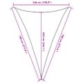 vidaXL Tieniaca plachta 160 g/m² bledozelená 5x7x7 m HDPE