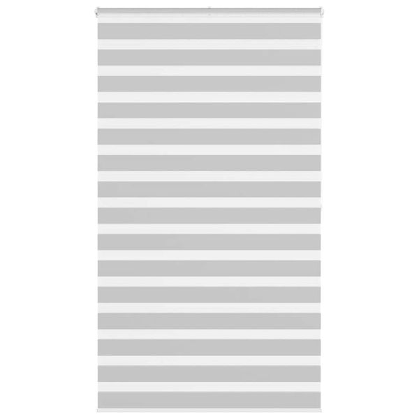 vidaXL Zebra roleta svetlosivá 125x200cm šírka látky 120,9cm polyester