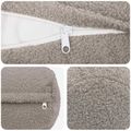 vidaXL Poťah na podložku 2 pcs HEERLEN Svetlosivá Ø 15 x 40 cm Bouclé