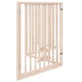vidaXL Brána pre psa s dverami skladacia 4 panely 320cm topoľové drevo