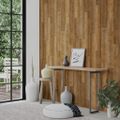 vidaXL Nástenné panely vzhľad dreva hnedé PVC 2,06 m²
