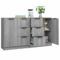 vidaXL Komody 2 ks sivý sivý dub sonoma 60x30x70 cm spracované drevo