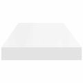 vidaXL Plávajúce nástenné police 2 ks, biele 60x23,5x3,8 cm, MDF