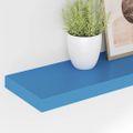 vidaXL Plávajúce nástenné police 2 ks, modrá 90x23,5x3,8 cm, MDF
