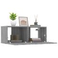 vidaXL TV stolíky 2 ks sivý dub sonoma 80x30x30 cm spracované drevo