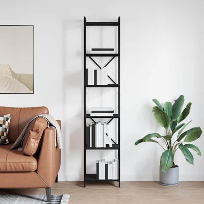 vidaXL Regál na knihy 40 x 30 x 189,5 cm Kompozitné drevo Čierny dub