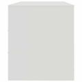 vidaXL TV skrinka biela 99x39x44 cm oceľ
