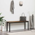 vidaXL lavička Dymová dub 110 x 35 x 45 cm Kompozitné drevo