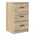 vidaXL Nočný stolík dub sonoma 38 x 38 x 66 cm Kompozitné drevo