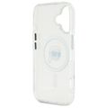 Karl Lagerfeld puzdro pre iPhone 16 6,1" KLHMP16SHLSKIH biela Hard IML Metal Karl Head MagSafe